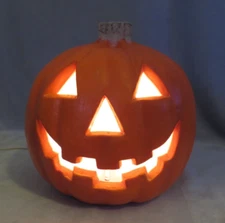 VTG 1998 Paper Magic Halloween Foam Mold Jack O Lantern Lighted Pumpkin Blow