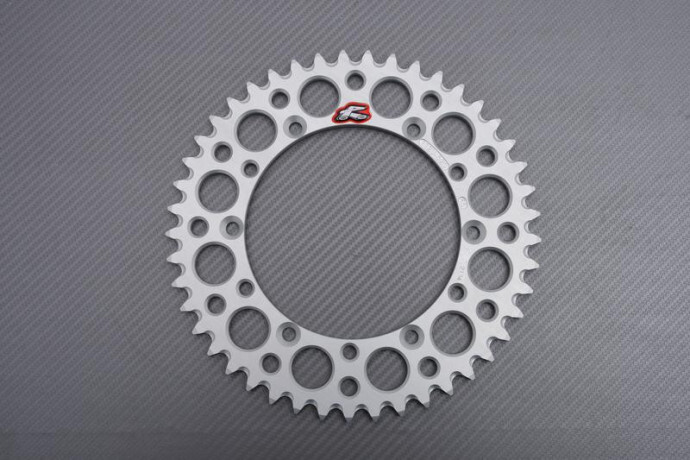 Couronne arrière RENTHAL 45 dents pas 520 pour moto KAWASAKI KLX 250 de 1991 à 1999 en alu