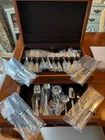 MINT 46 PC SET 8 x 5 SETTINGS + SERVERS REED BARTON FRANCIS I STERLING SILVER 1