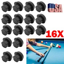 16Pcs Billiard Cue Bottom Cover Billiard Cue Rubber Plug Protection Pad HOT