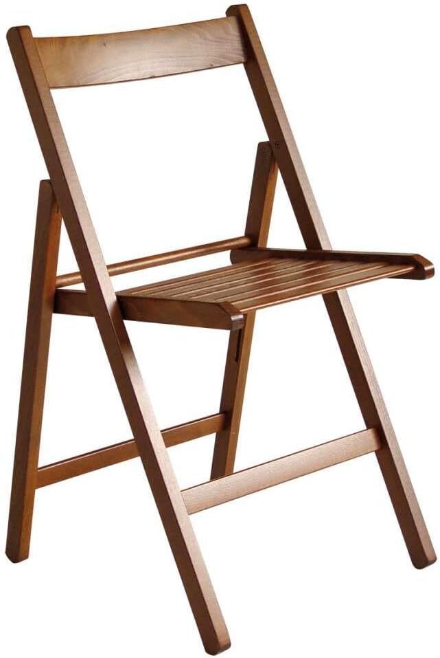 ITALIADOC SET 4 SEDIE IN LEGNO PIEGHEVOLI HAPPY HOUR NOCE ‎IT220/12