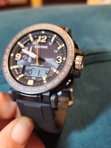 Reloj para hombre Casio PRO TREK PRG600-1 Safari triple sensor versión 3 STN LCD 100 m envío directo - Imagen 3 de 21
