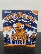 Nibbler Futurama Metal Tin Wind Up Robot Action Toy 2000 NIB