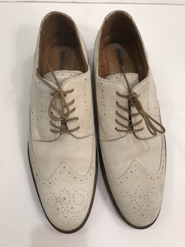 Suede Beige WingTips Shoes Luxury 