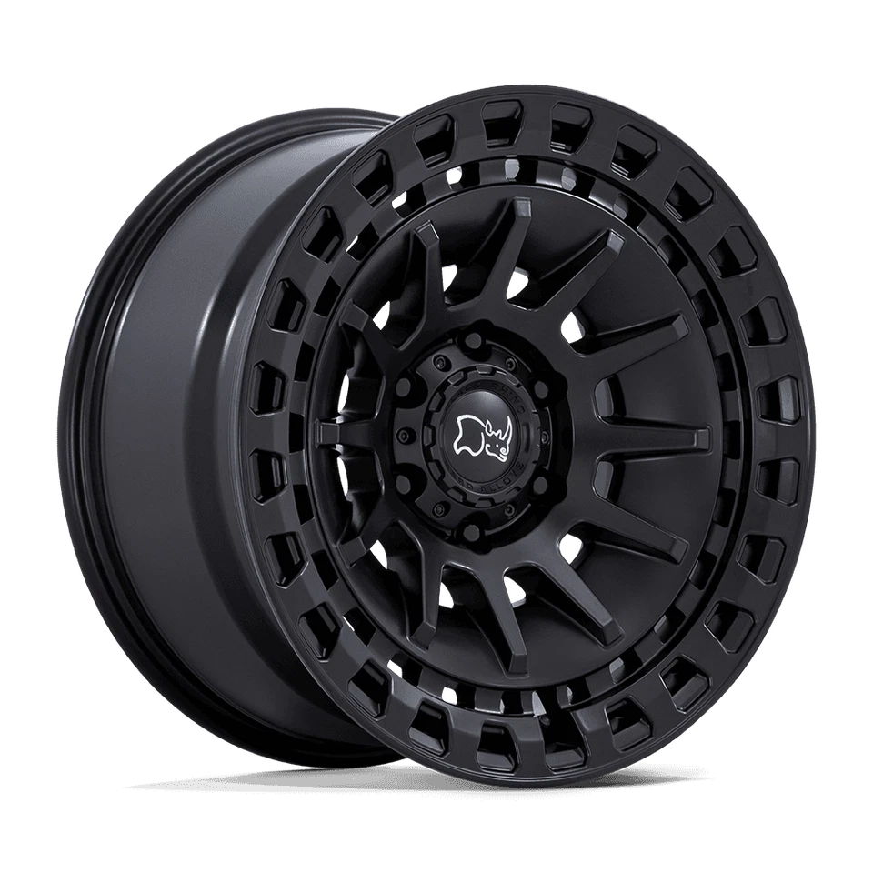 18 Inch Matte Black Rhino Wheels Rim Chevy Truck Silverado GMC Sierra 1500 6 Lug - Image 2 of 4