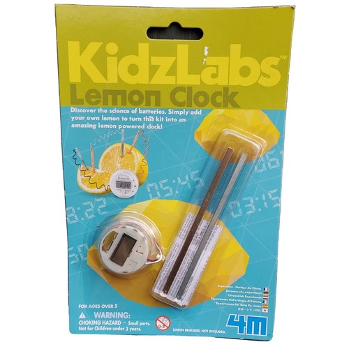 KidzLabs Lemon Powered Clock. Erziehungswissenschaft Spielzeug - Bild 1 von 2