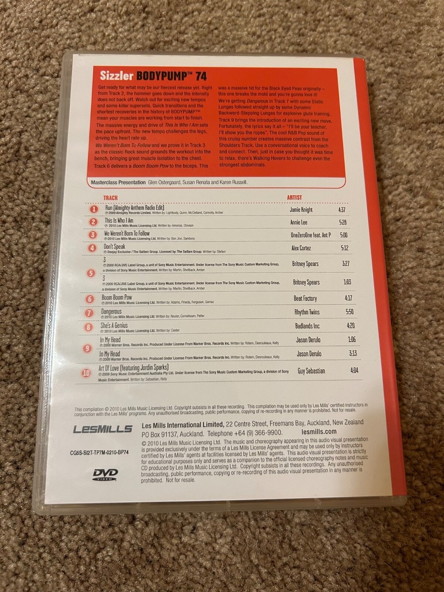 ウエイトトレーニング LESMILLS BODYPUMP CD DVD Les Mills BODYPUMP Body Pump 74 DVD + CD + Notes Strength