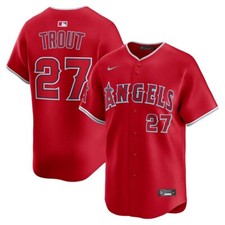 Los Angeles Angels Mike Trout #27 Nike Red Alternate 2025 MLB Limited Jersey