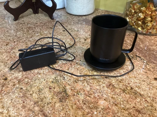Ember Mug Temperature Control Smart Mug Black CM17 Coffee Tea Cup 10 oz