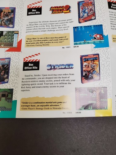 Anuncio/inserto/póster de membresía de NES Capcom Craze Club CAP-NES-US-3 Nintendo b - Imagen 6 de 21