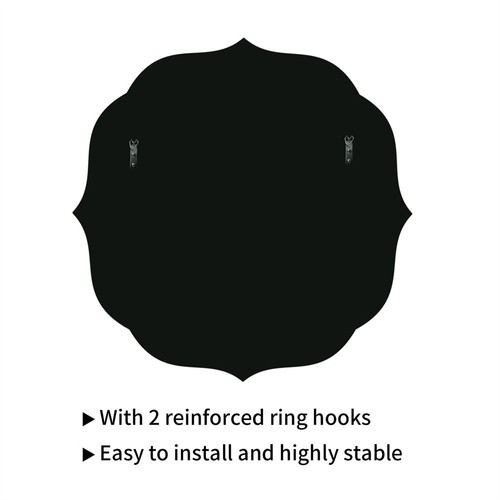 Golden Edged Trim Wall Mirror Decorative Mirror for Bedroom Bathroom Living Room - Picture 14 of 15