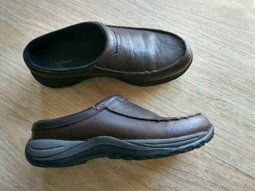 L.L.Bean Men Brown Leather Comfort Mocs 
