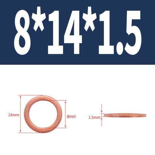 Arandelas métricas de sellado de cobre anillos junta plana forma A DIN 7603 A 3 mm ~ 68 mm - Imagen 41 de 128
