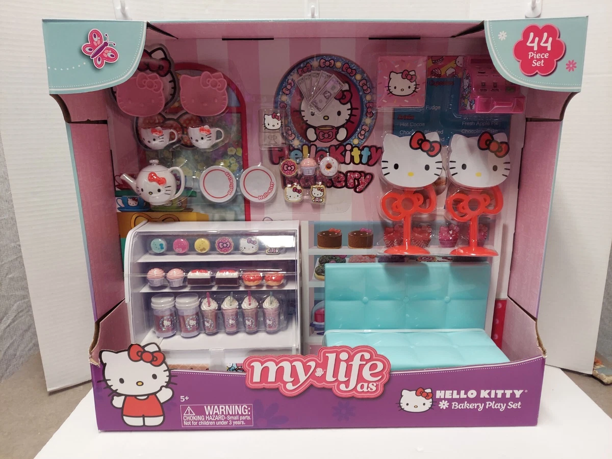 Hello Kitty Girl Pretend Play Mini Cake Bakery House Furniture Toy Set Life  House Sanrio Inspired by You.