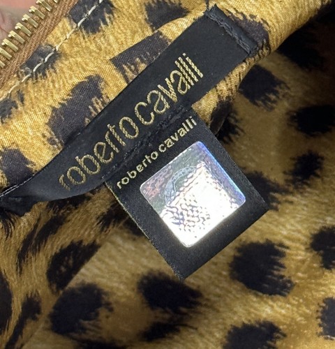 ROBERTO CAVALLI Brown Leopard Print Zipped Small Cosmetic Pouch - 第 9/9 張圖片