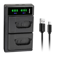 Kastar Dual USB Battery Charger for Leica BP-SCL4 BC-SCL4 Leica S SL Q2 Typ 601