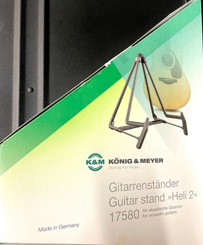 Gitarrenständer: König & Meyer Heli 2 17580 Kompakt Akustik Schwarz Faltbar Langlebig - Bild 4 von 9