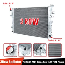 3 Row Aluminum Radiator 13129 For 2009-2018 Dodge Ram 1500 2500/19-21 Classic V8