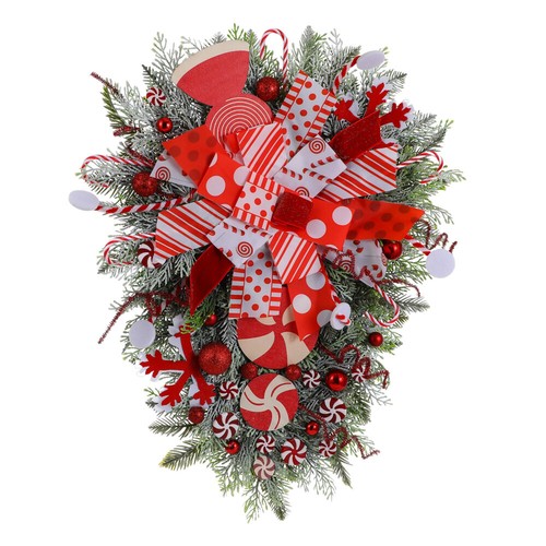 Christmas Door Hanging Decoration Front Wall Wreath Decorative Pendant