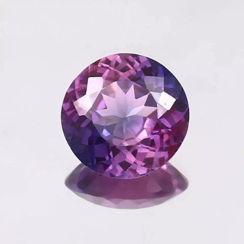 12x6 mm Natural Ceilán Rosa Púrpura Color Taaffeita Forma Redonda Piedra Prec... - Imagen 6 de 8