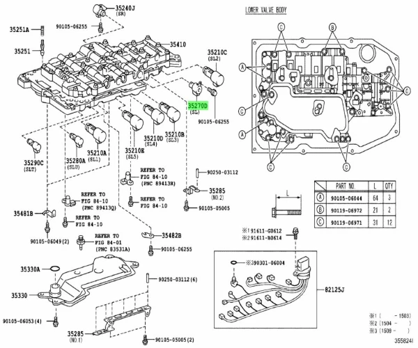TOYOTA LEXUS IS F SOLENOID Genuine JDM OEM 35270-50020 - Изображение 2 из 2