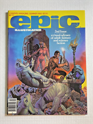 Epic illustrated Magazine NM+ Marvel 1980 Corbin Sci-Fi 