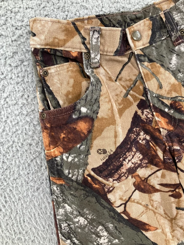 Wrangler Jeans Boys 10 Brown Realtree Fusion 3-D Camo Hunting Double Knee Kids - Image 2 of 4