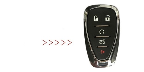 Fit CHEVROLET Malibu Camaro Equinox 5 Button Remote Key Fob Silicone Case Cover - Picture 4 of 35