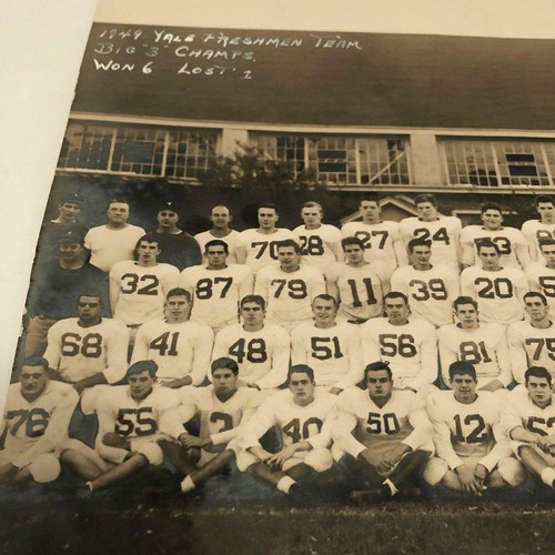 Vintage Original 1949 Yale Bulldogs Freshmen Football Team photo Big "3" Champs - Picture 5 of 12