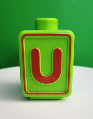 VTech Alphabet Activity Cube Replacement Double Sided U/H Letter Block