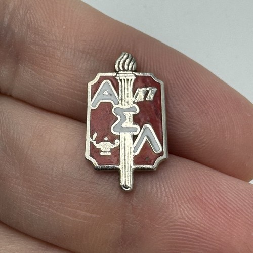 Alpha Sigma Lambda Honor Society Lapel Pin Badge Enamel Crest Shield ...
