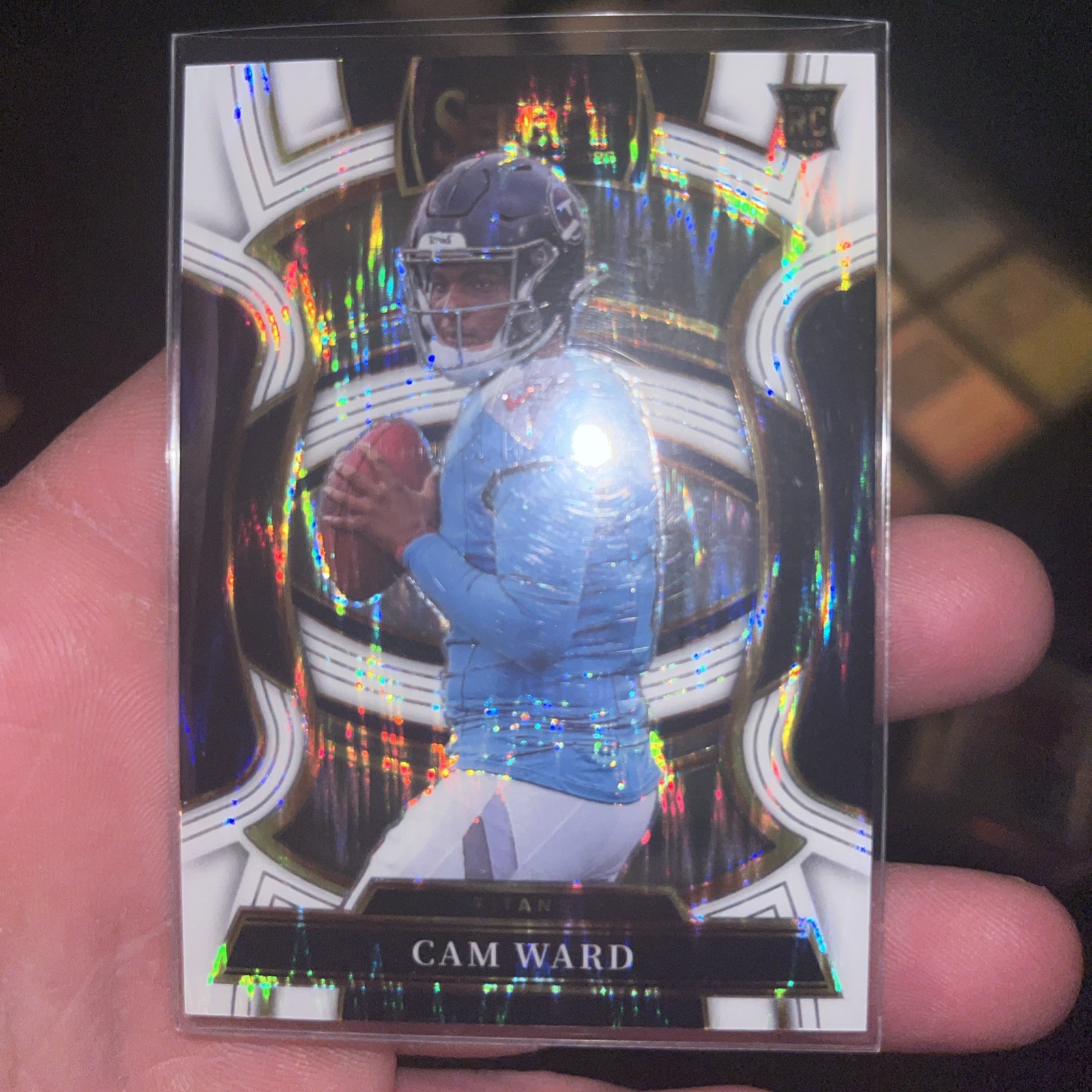 2025 Select Concourse Cam Ward Rookie White Shock Prizm /799 Tennessee Titans