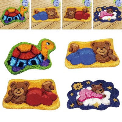 Latch Hook Rug Kits Handarbeiten Punch Needle Stitching Thread Tool Carpet
