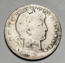 1905 P BARBER QUARTER BETTER DATE 90% SILVER #P1628