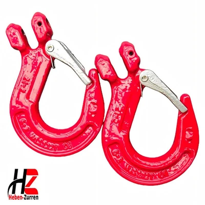 HZ HEBEN-ZURREN Gabelkopflasthaken GK8 6-13mm 1120-5300kg Kettenhaken Kranhaken Zurrkette