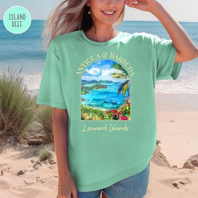 Leeward Islands T-Shirt Travel Gift for Caribbean Sea Trip Lovers  Tee