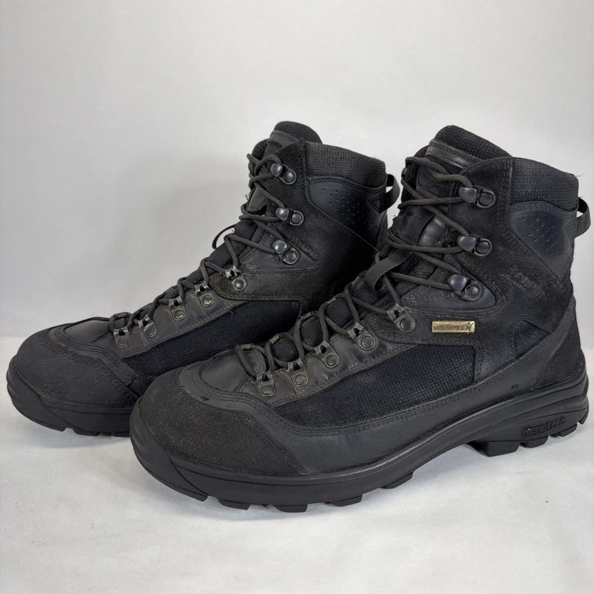 Bottes Tactiques Kenetrek Hard Homme - Cuir Noir 7.5 US - Imperméables Windtex