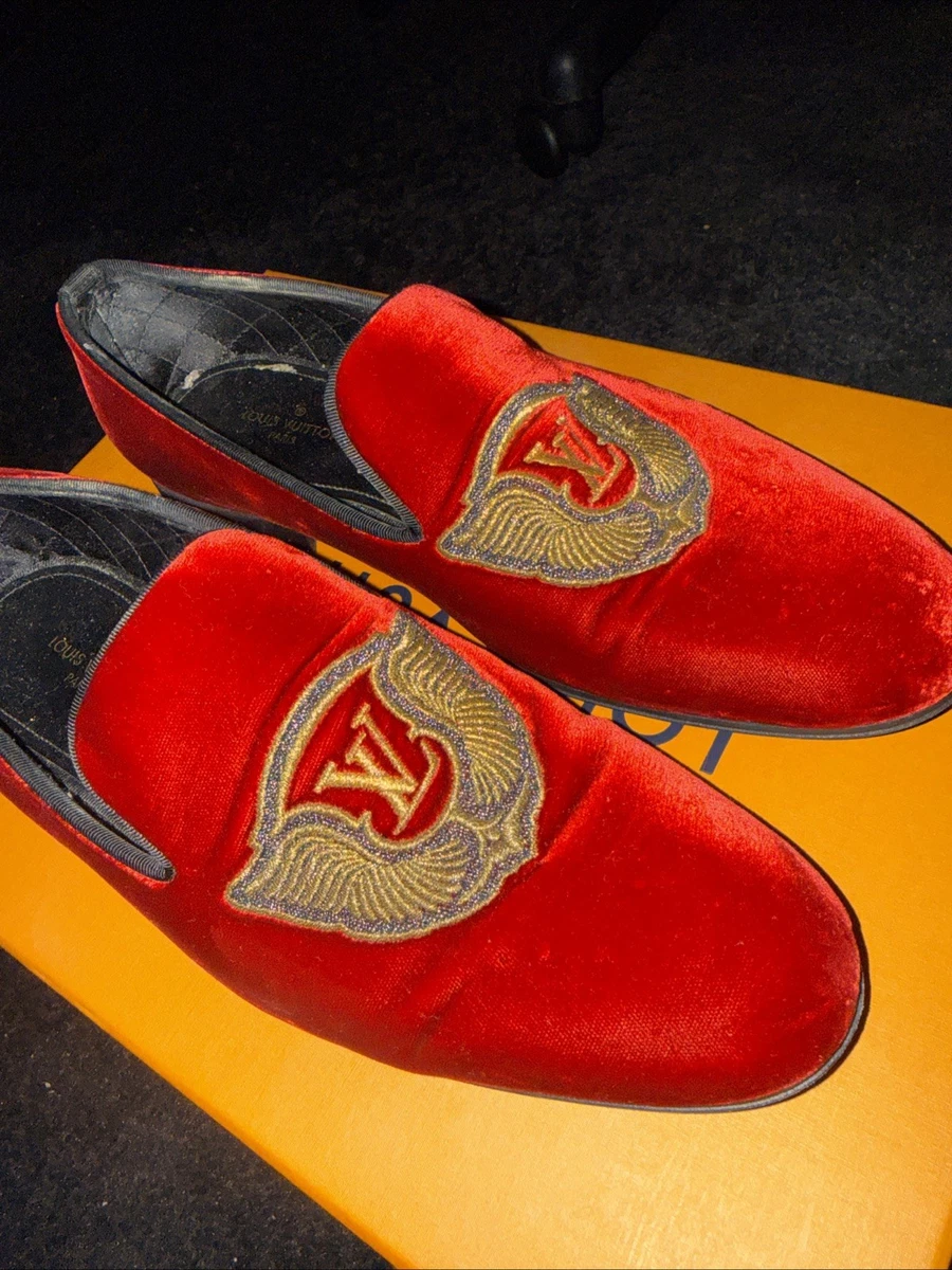 Louis Vuitton Red Suede Casual Shoes for Men for sale - eBay