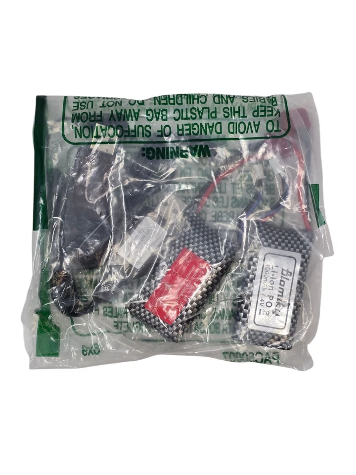 Batería Blomiky 7.4V 2S 30C 1000mAh 7.4Wh Lipo Enchufe en T + Cargador USB Paquete de 2 NUEVO Foto 2 de 4