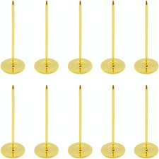 10 PCS Long Upholstery Nails 0.7x2 Inch 18x50mm Gold Flat Head Tacks