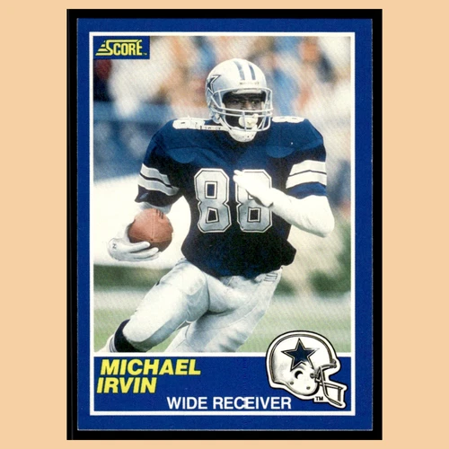 Michael Irvin Rookie #18 1989 Score Dallas Cowboys Football Card NFL NM
