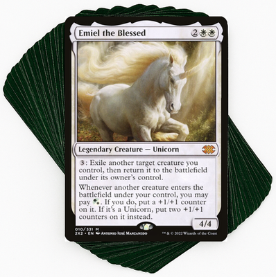 Custom Commander Deck*** Emiel the Blessed - Unicorns - EDH MTG Magic Cards  | eBay
