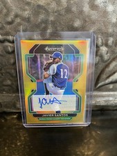 2022 Panini Prizm Draft Picks Javier Santos Gold Prizm Autogrpah 6/10