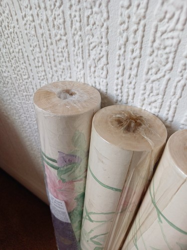 X3 rotoli carta da parati SANDERSON vintage anni 90 fiori Cottagecore Ville de Lyon anni 80 - Foto 15 di 15