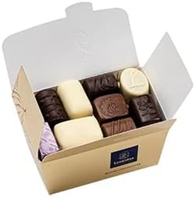 Gemischte belgische Pralinen - 250g Sortiment Geschenkbox - 14 Teile Milch, weiß & dunkel C