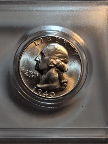 1940 S Gem Uncirculated Washington Silver Quarter