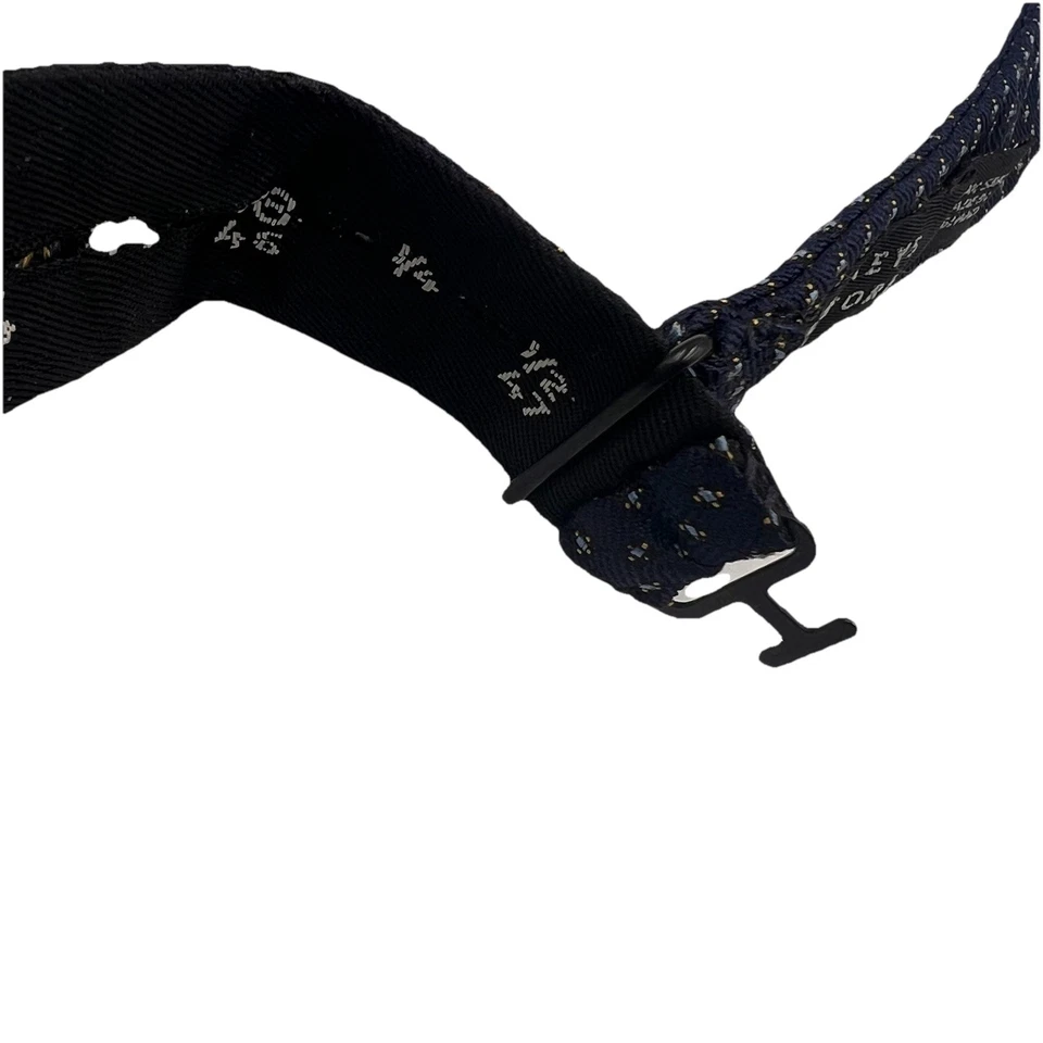 "Pajarita ajustable Barneys New York azul marino microimpresión 13,5-18,5"" para hombre INGLATERRA" Foto 4 de 4