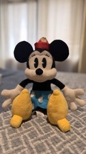 Disney Store Minnie Mouse Classic Vintage Blue Dress BIG Plush Toy Doll 18" NWT