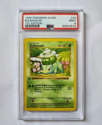 first edition pokemon cards price list Erika's Bulbasaur