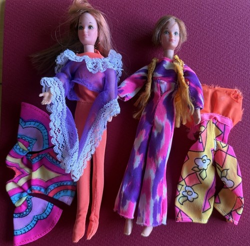Vintage 1970 Mattel Rock Flowers Doll Lot #1 Dawn Tiny Teens